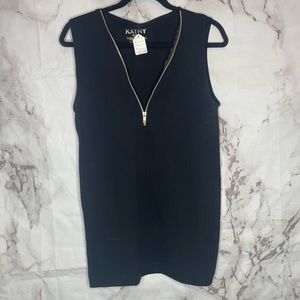 Black zipper tank